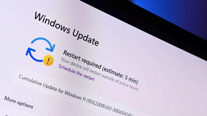Windows update scherm