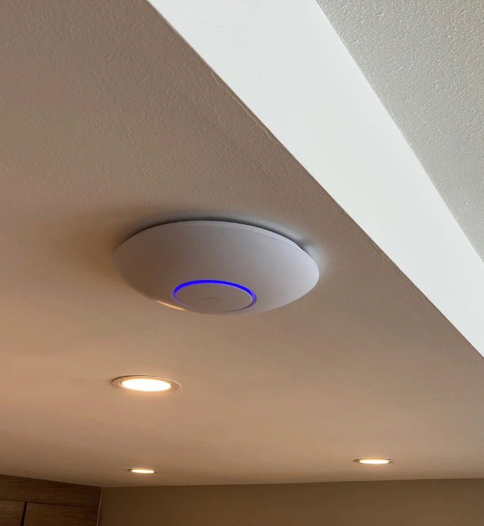 WiFi access point on ceiling